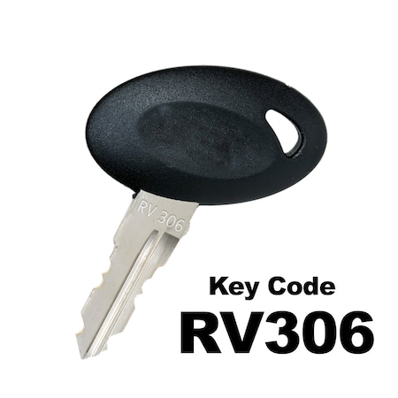 Bauer RV KEY, RV306  , Black, Egg Shaped, Precut KEY-RV-306